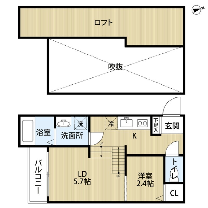 Dear Court K(ディアコートケー)  間取り