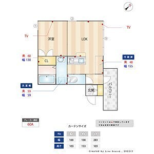 カトラス天神南 間取り