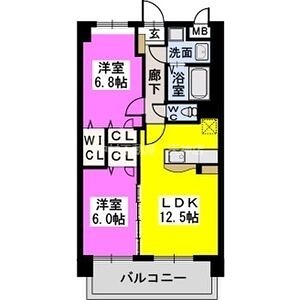 コンフォート東比恵 間取り