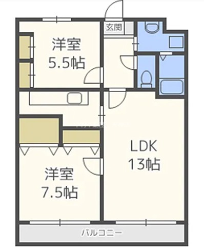 アンジェロハウス西新 間取り