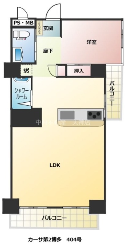 カーサ第二博多 間取り