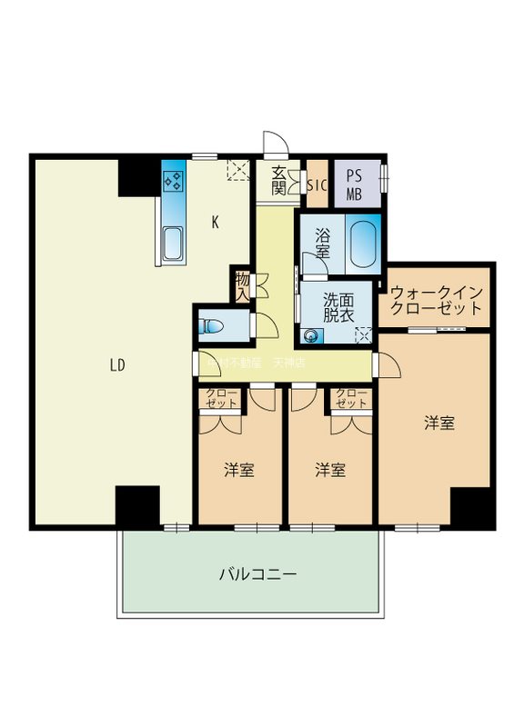 D・TERRACE千早 間取り
