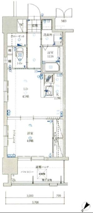 ラファセアリービオ博多 間取り