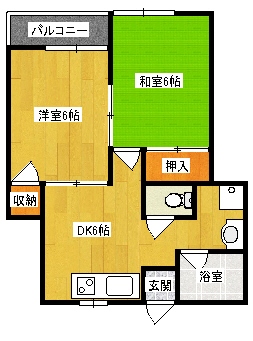 シェルブルー谷塚 間取り図
