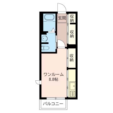 一刻館 101号室 間取り