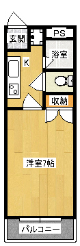 フローラ谷塚 間取り図