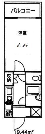 ドミール谷塚Ⅱ 202号室 間取り