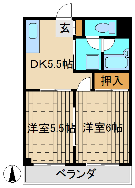 ユーロハイツ高山 間取り