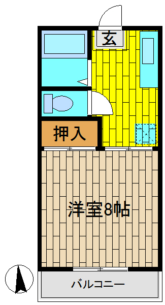 セントラルアベニューB 間取り