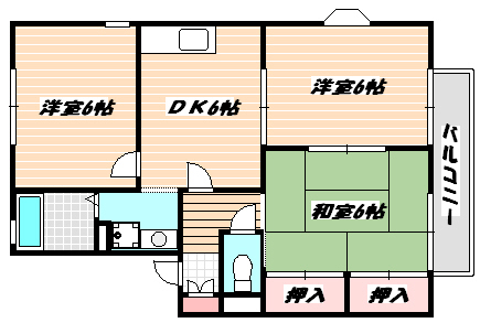 シャン・ティオン弐番館 間取り図