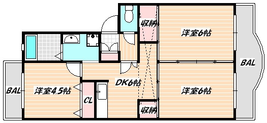 千葉県船橋市海神町南１丁目 間取り