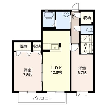 グランベリーコートA 間取り