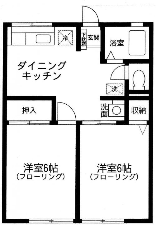 シティハイム鳥井戸Ⅰ 間取り