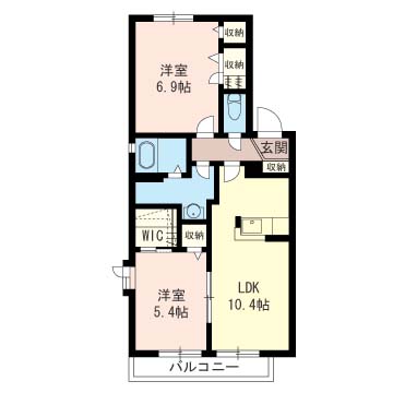 ドミールエビナ参番館 間取り