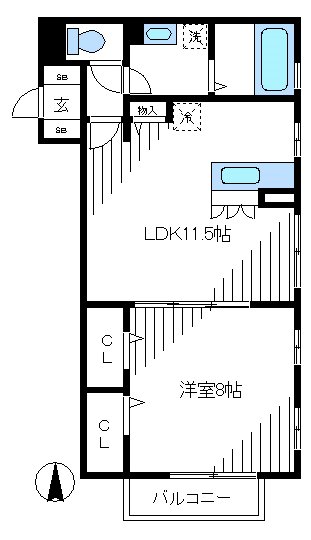 フラッツ中野 間取り