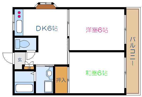 サザンコート 間取り図