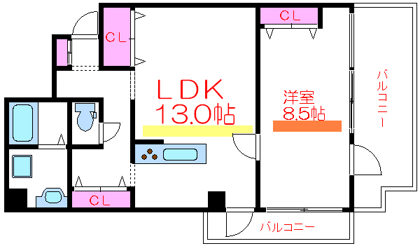 九十一ビル 間取り図