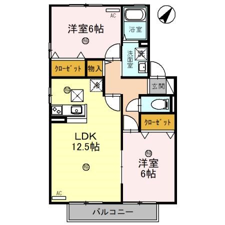 サンシャイン湖舟　A棟 間取り図