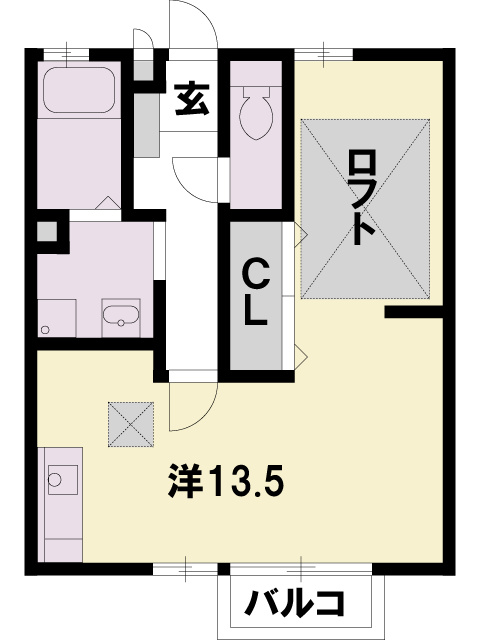 セジュール中央  間取り図