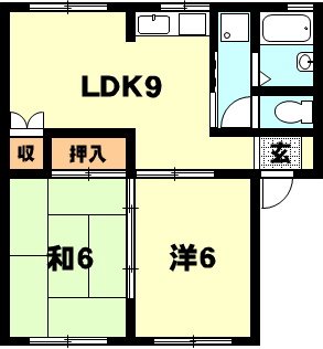 グリーンヴィレッジＡ 間取り図