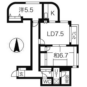 エクレール湘南辻御堂 間取り