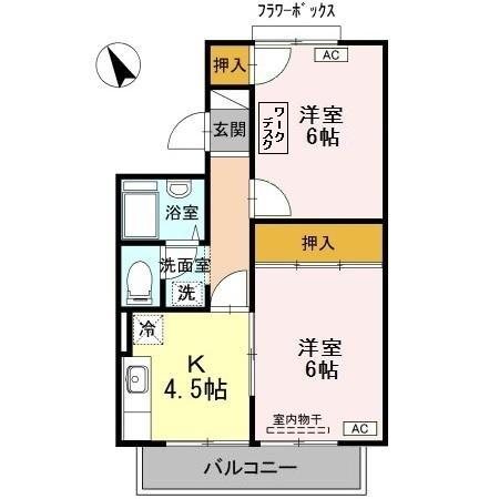 ハイツジュネス 間取り
