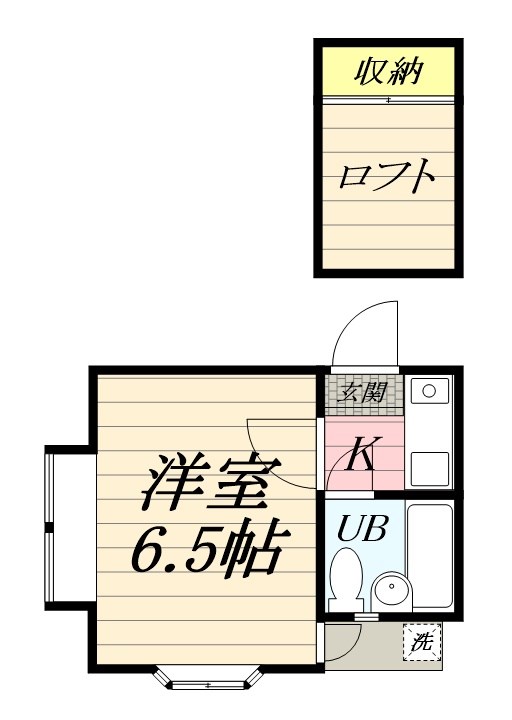 ドルフ東海大 103号室 間取り