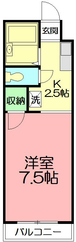 アマンヴィラ鎌倉 1-D号室 間取り