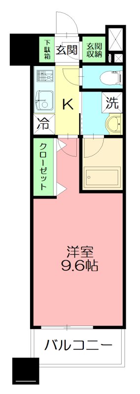 ベルヴュコート湘南 407号室 間取り