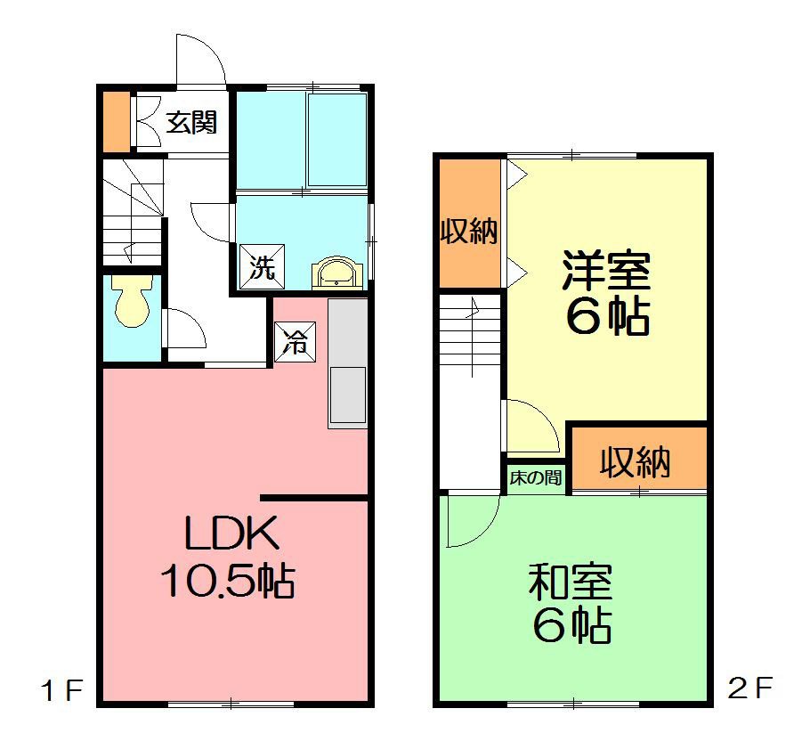 ラフォーレ小野田 B-4号室 間取り