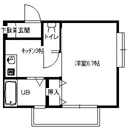 ヴェント 101号室 間取り