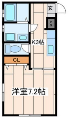 ガーデンコート辻堂 102号室 間取り