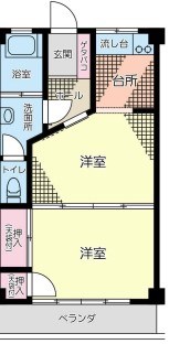 桜台ビル 3C号室 間取り