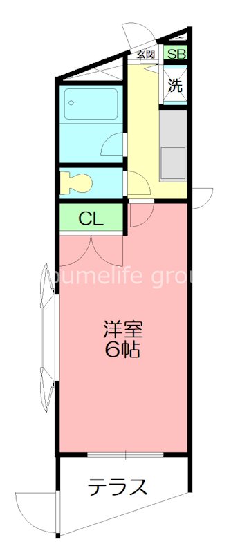 ユースフル伊勢原 107号室 間取り