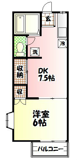 ファミーユ伊勢原 102号室 間取り