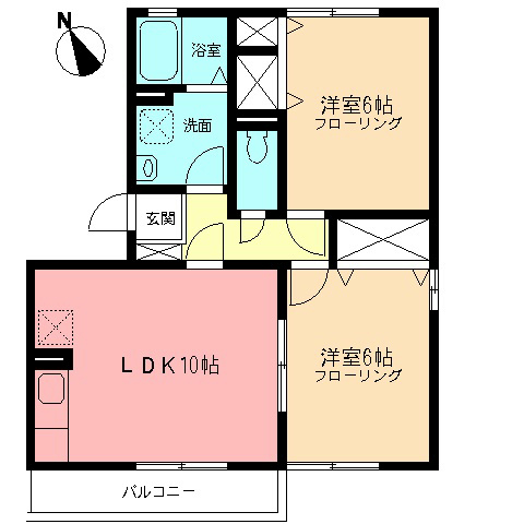 ファミールA 301号室 間取り