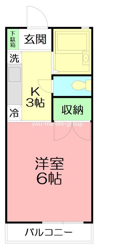 ハイツ天沼 204号室 間取り