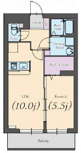エバーグリーン 103号室 間取り