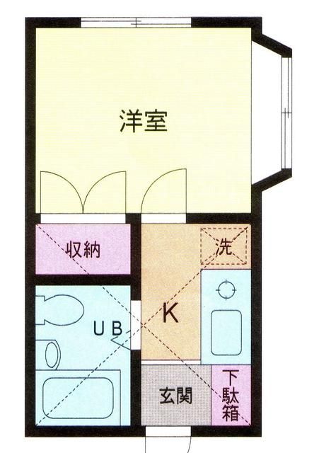 ベルメゾン本厚木 101号室 間取り