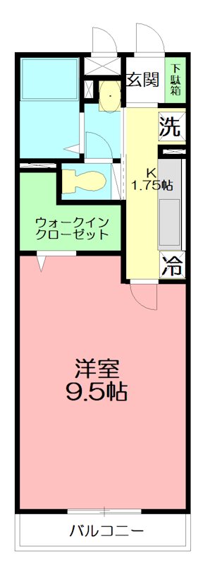 GEMINI ONNA 303号室 間取り