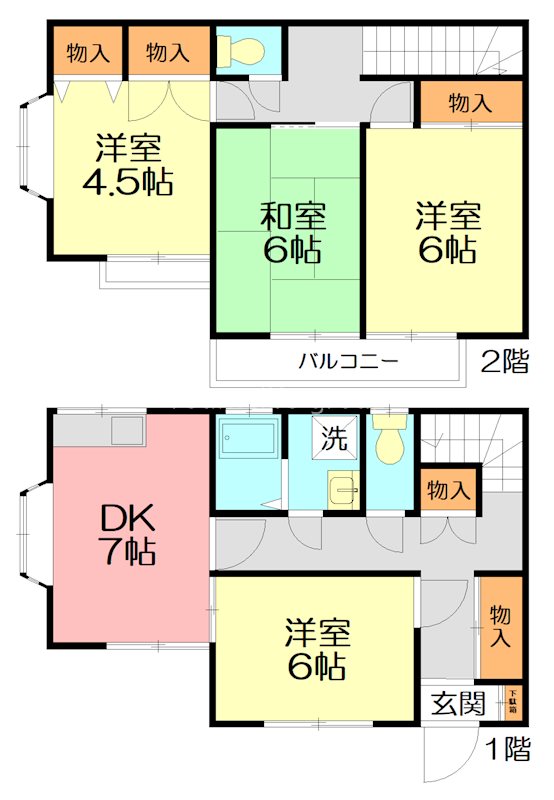 エスパス8B 102号室 間取り