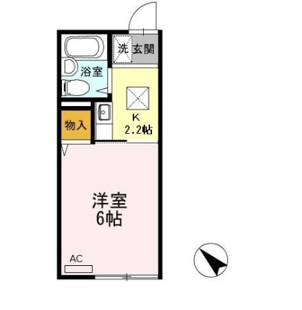 オイカワハイツ 101号室 間取り