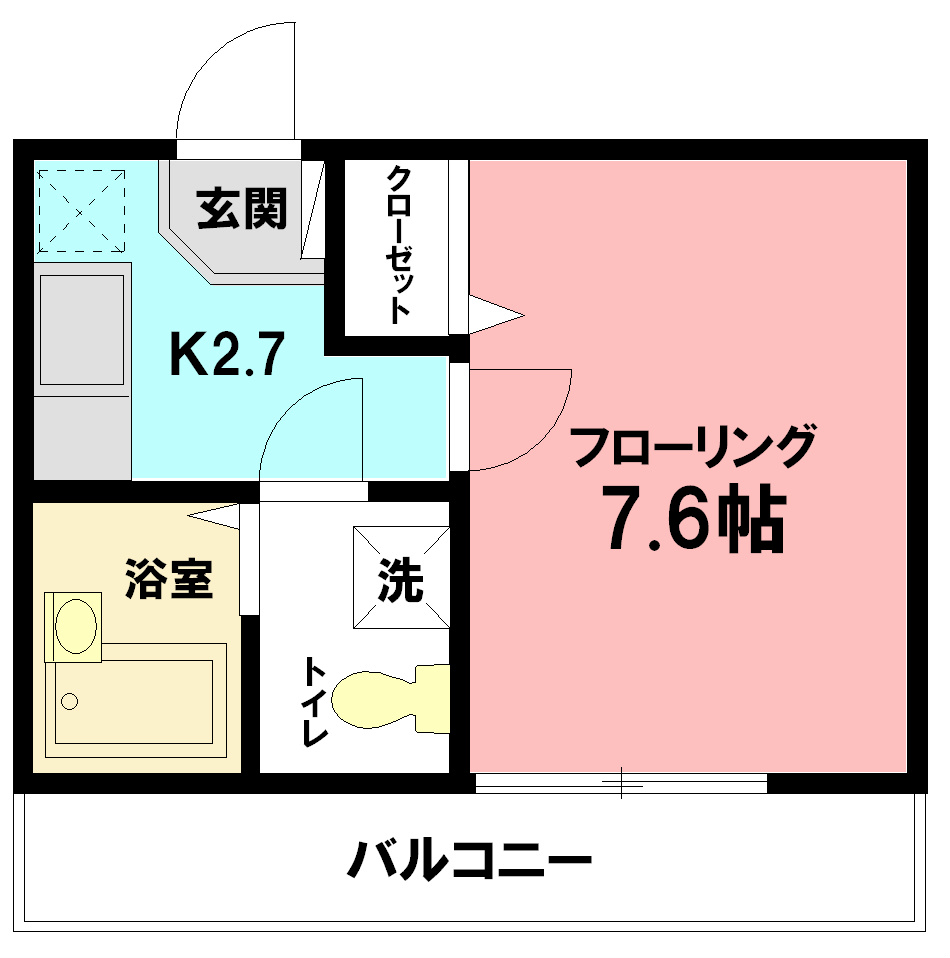 アジュール湘南 102号室 間取り