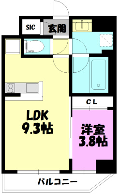ヴェルト湘南茅ヶ崎 701号室 間取り