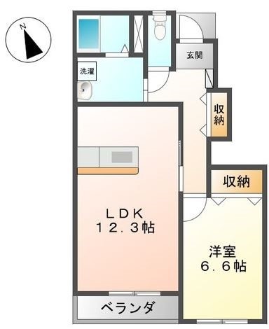 グリーンヴィレッジ 102号室 間取り