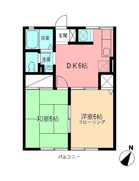 ドリームハイツ  203号室 間取り
