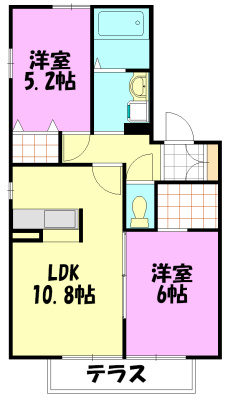 シャトル湘南3 101号室 間取り