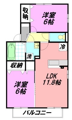 ウェーブ東海岸 101号室 間取り
