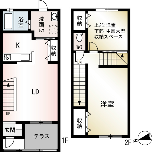 TOTOM 108号室 間取り