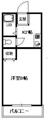 アビタシオン 203号室 間取り